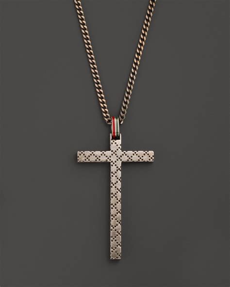 gucci necklace cross|vintage Gucci chain necklace.